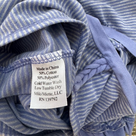 Miki Miette purple stripe romper 4 - Picture 6 of 8